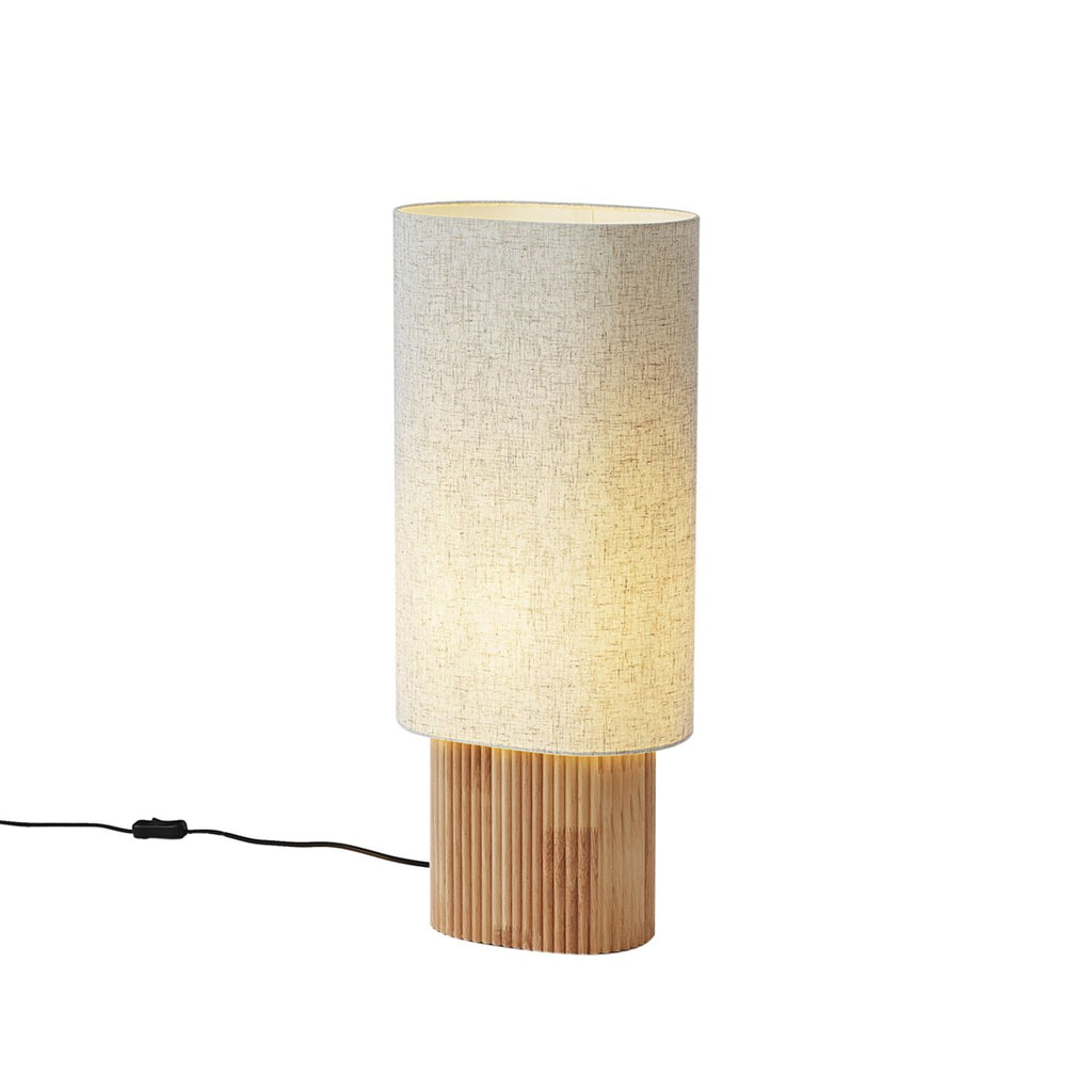 Lamp met linnen kap 70 cm